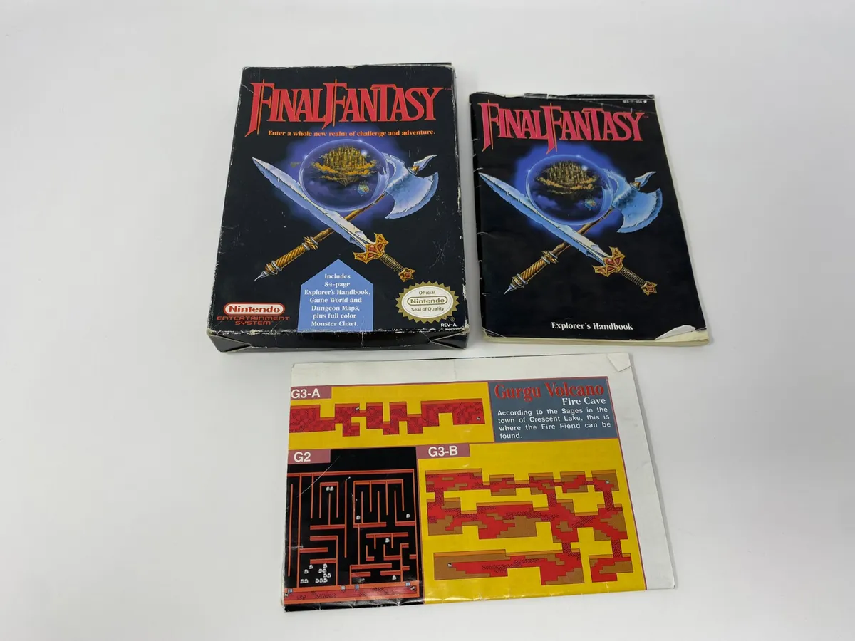 final fantasy nes instruction manual