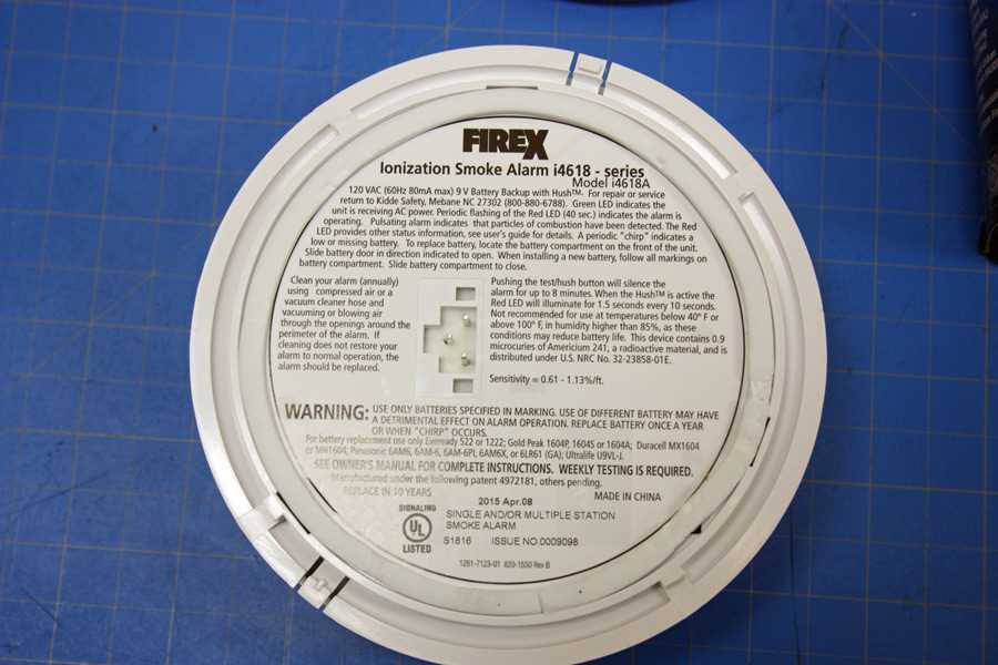 firex smoke alarm instruction manual