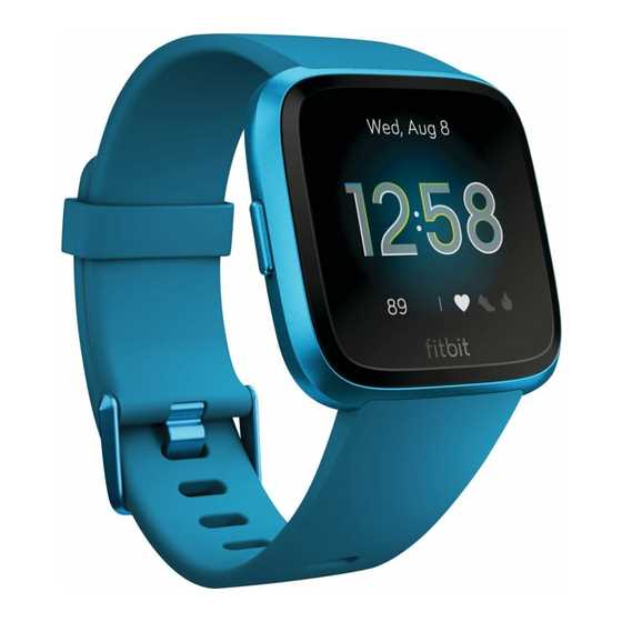 fitbit versa instruction manual