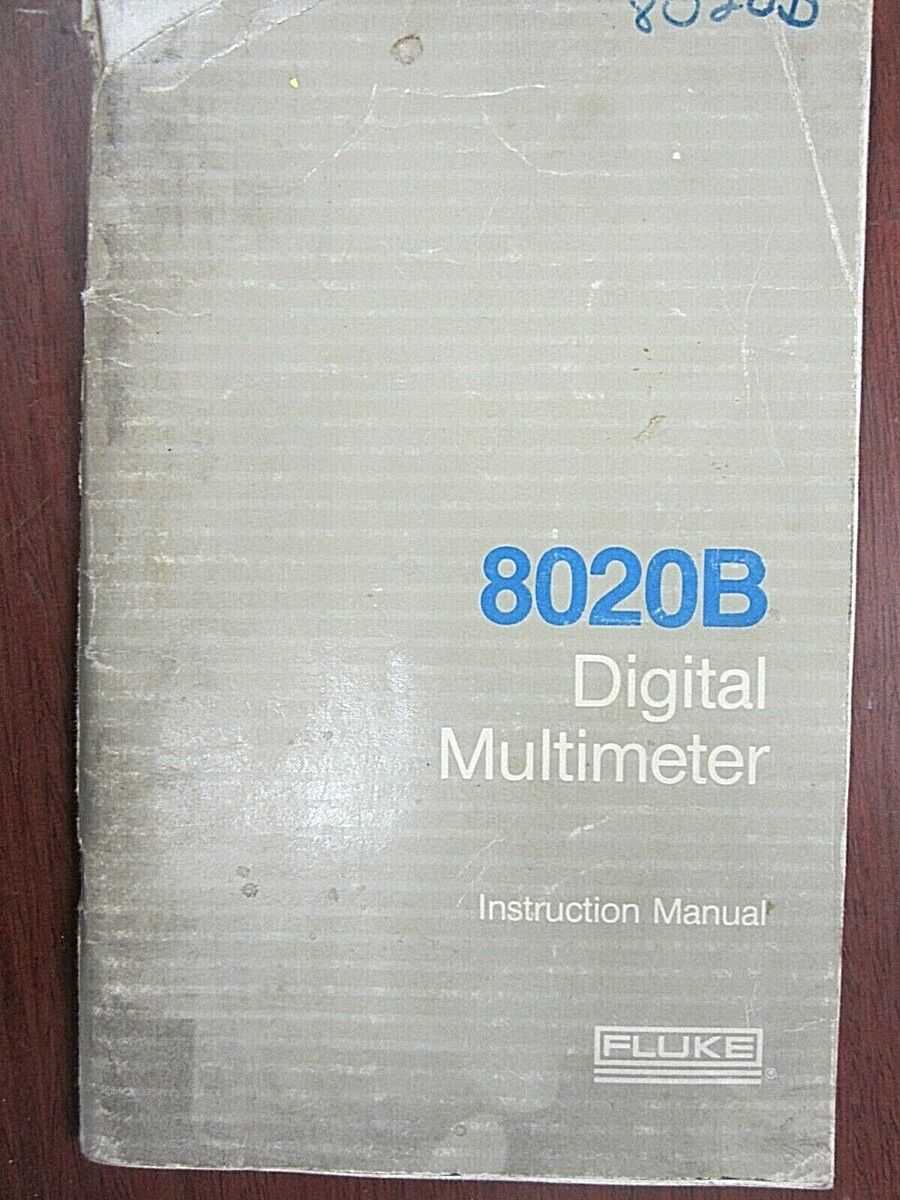 fluke 87 instruction manual