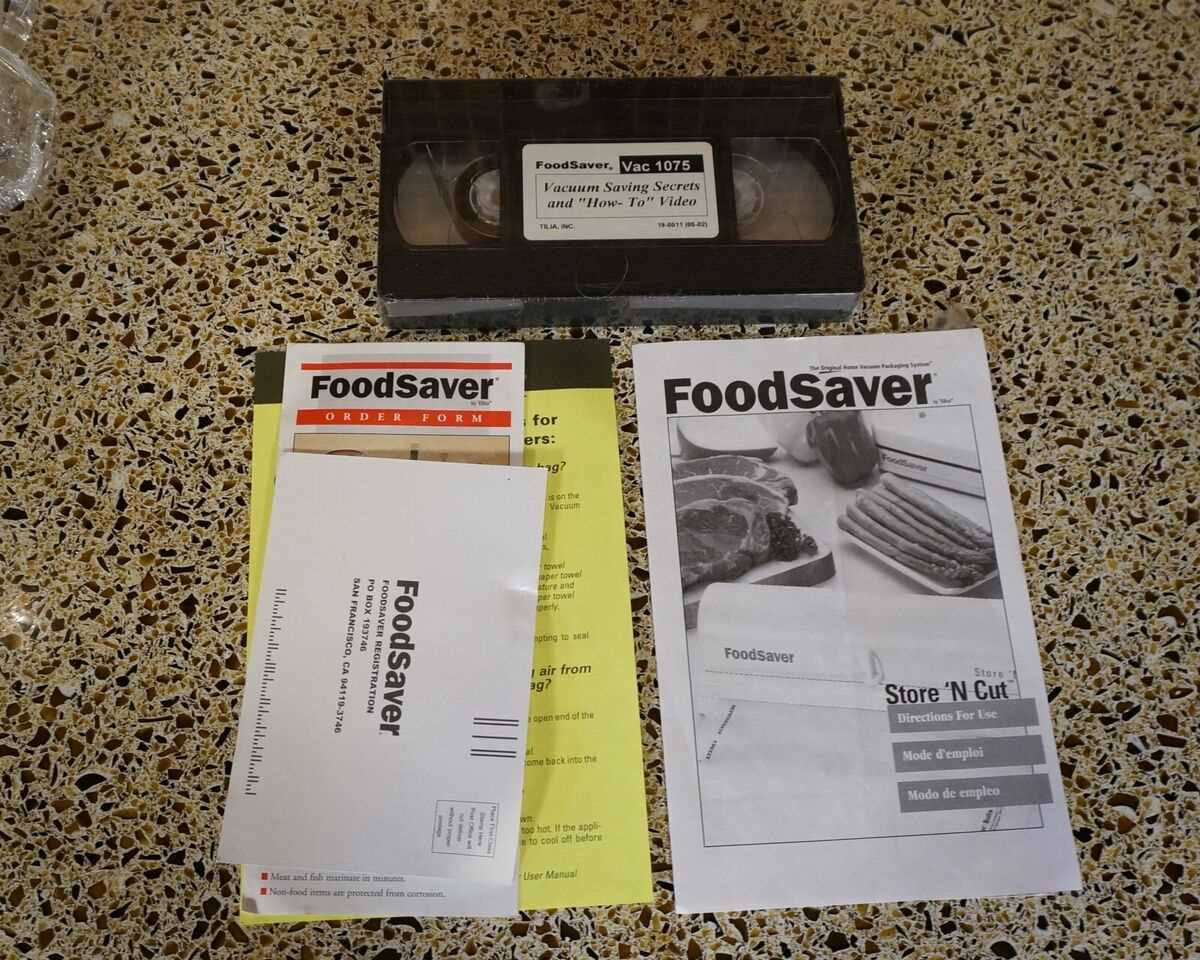 foodsaver vac 1075 instruction manual