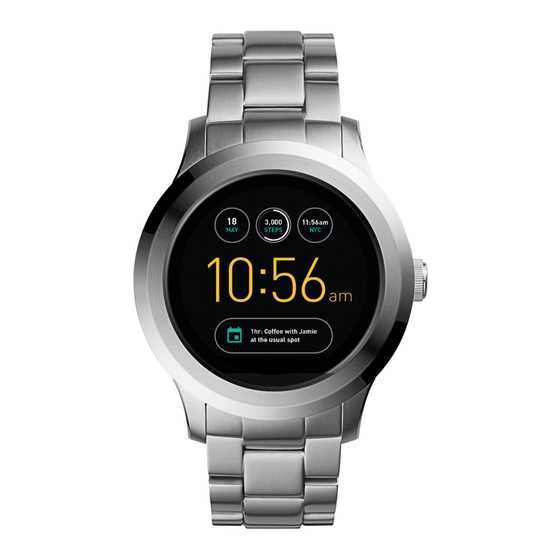 fossil watch instructions operating manual