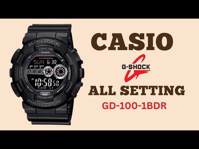 g shock gd 100 instruction manual