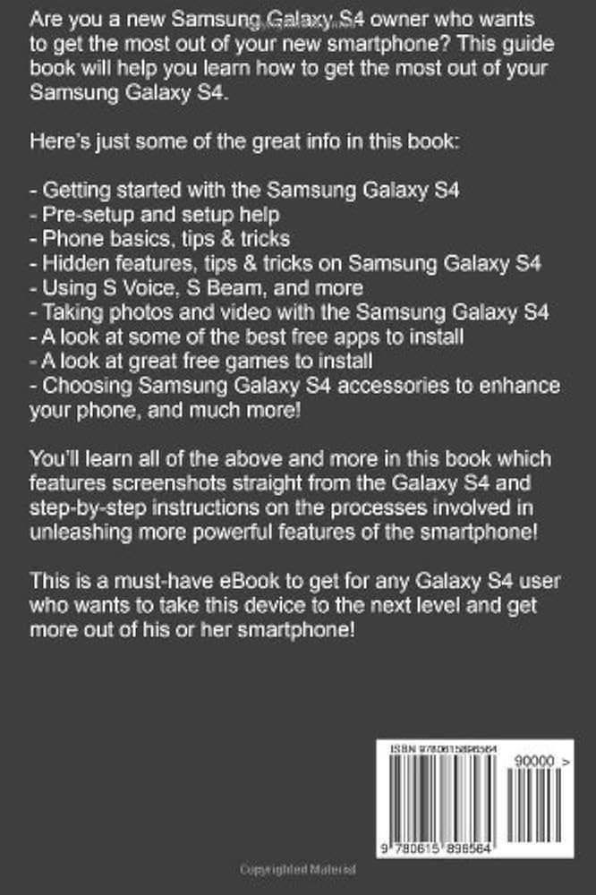 galaxy s4 instruction manual