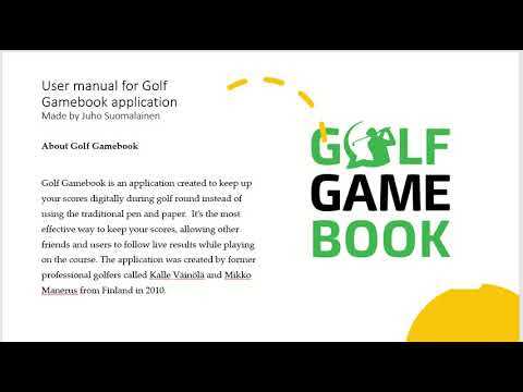 game golf instruction manual