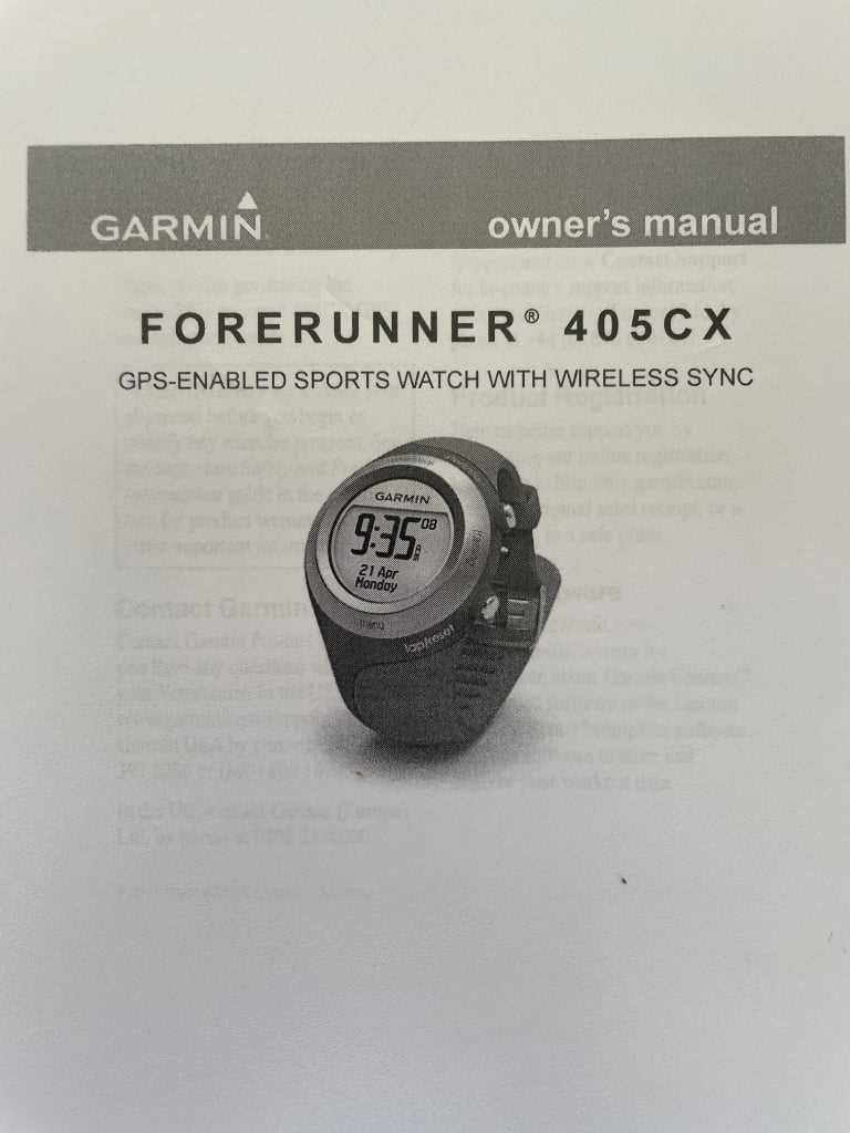 garmin 405 instruction manual