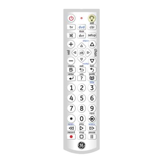 ge universal remote 33712 instruction manual