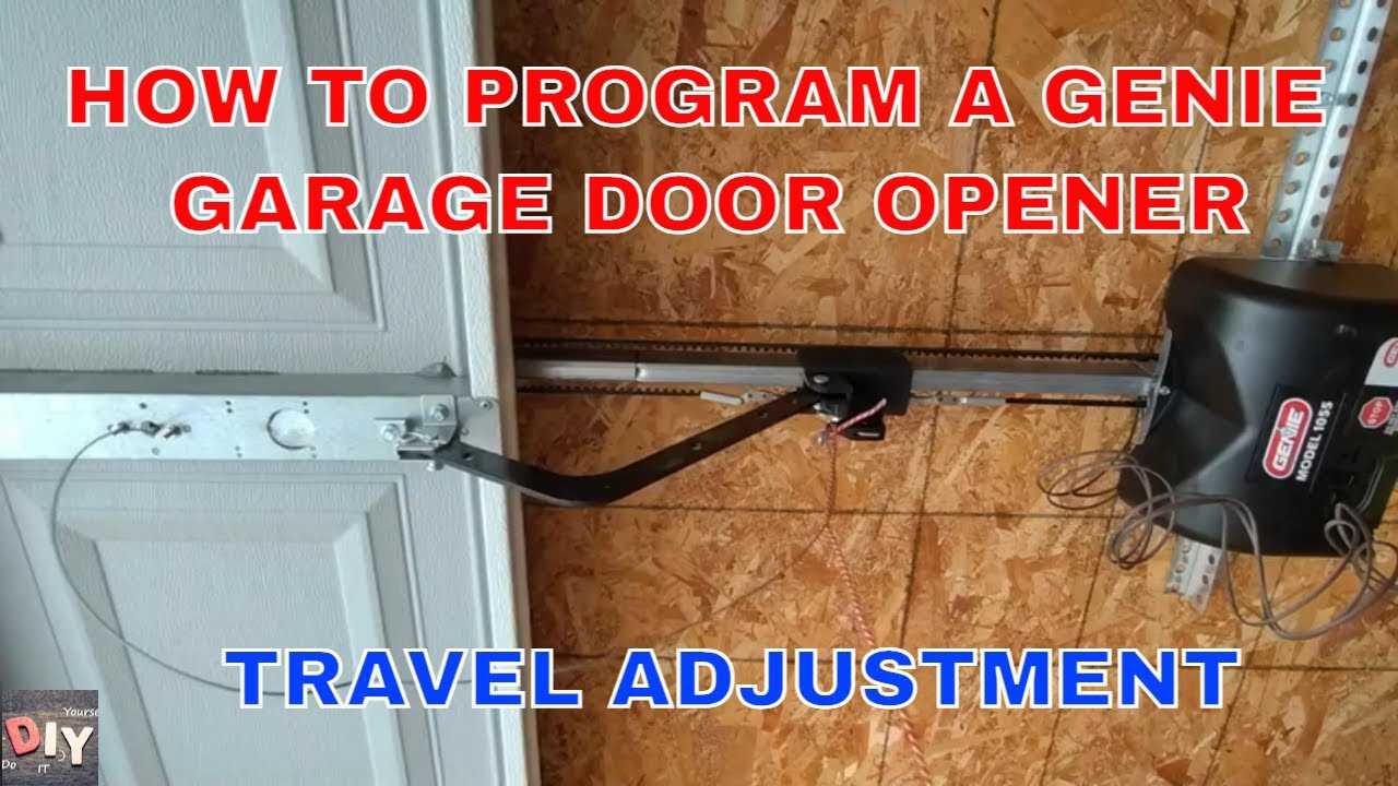 genie garage door opener instruction manual