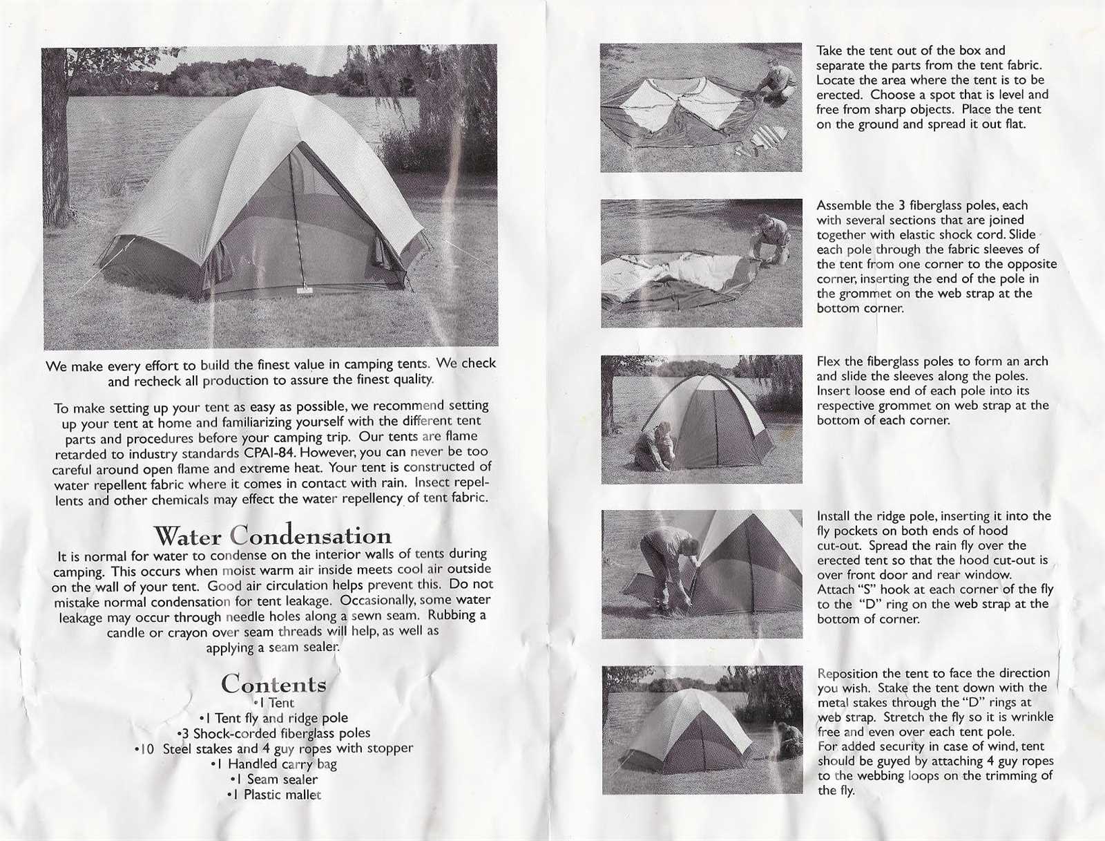 greatland tents instruction manual