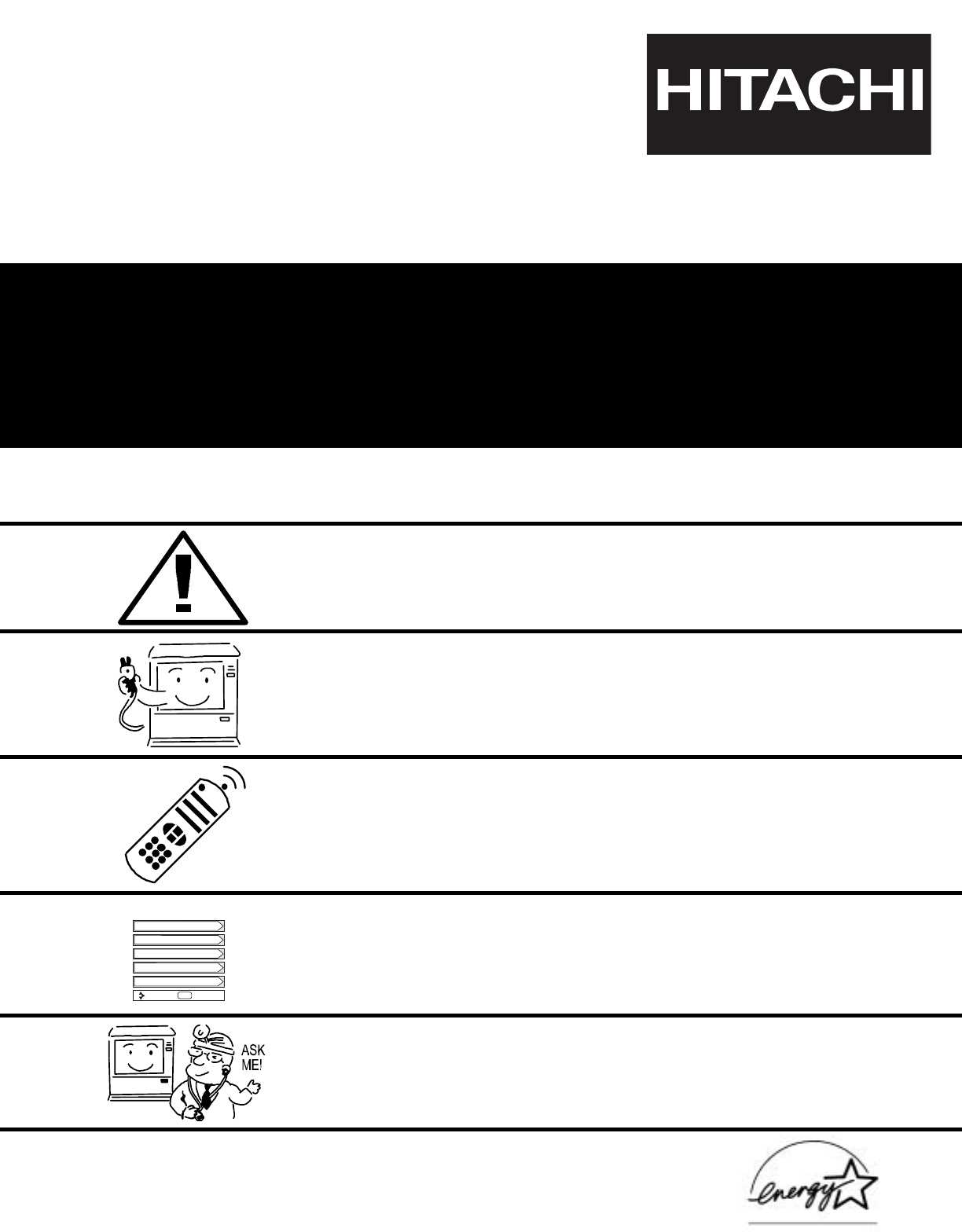 hitachi tv instruction manual