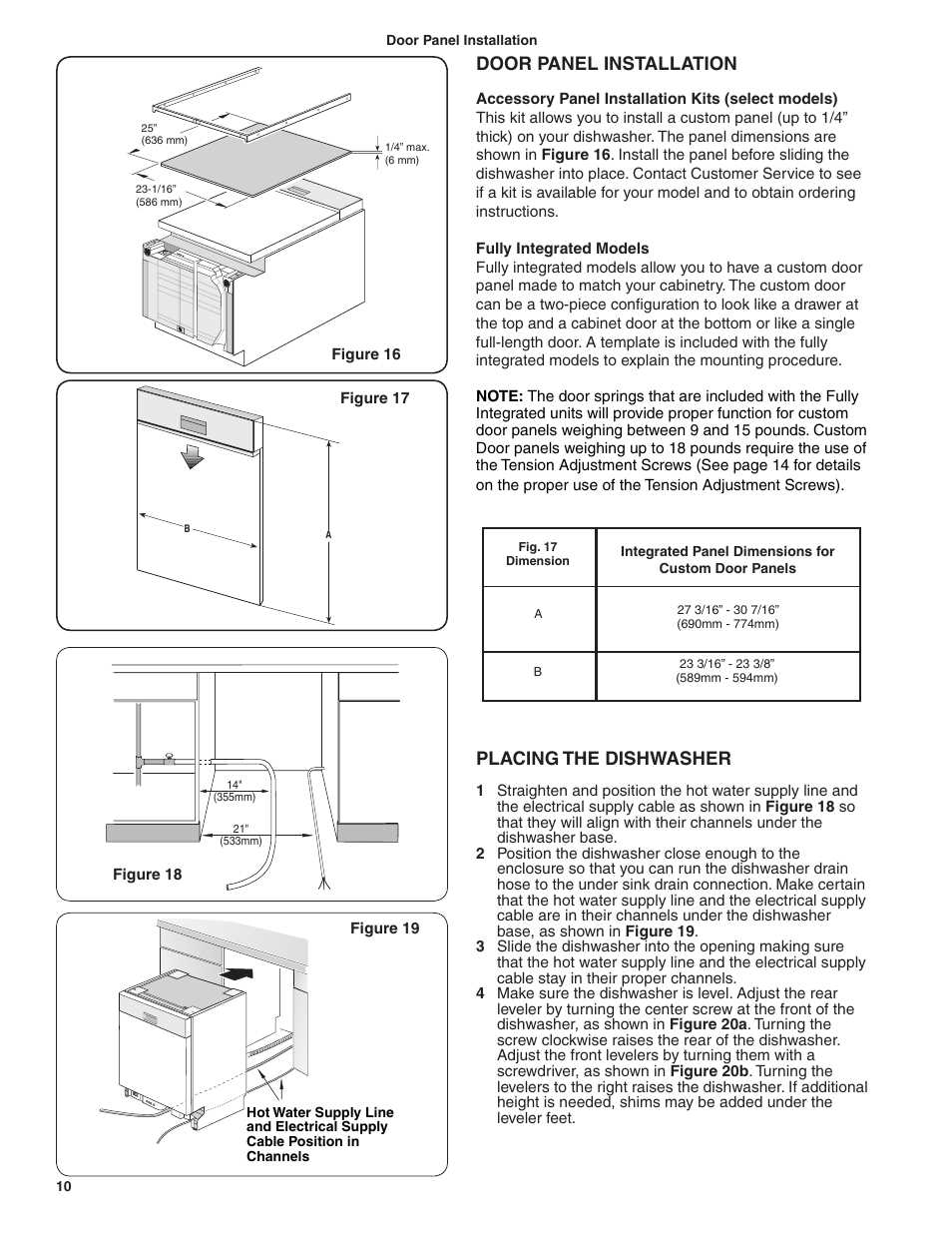 install bosch dishwasher instruction manual