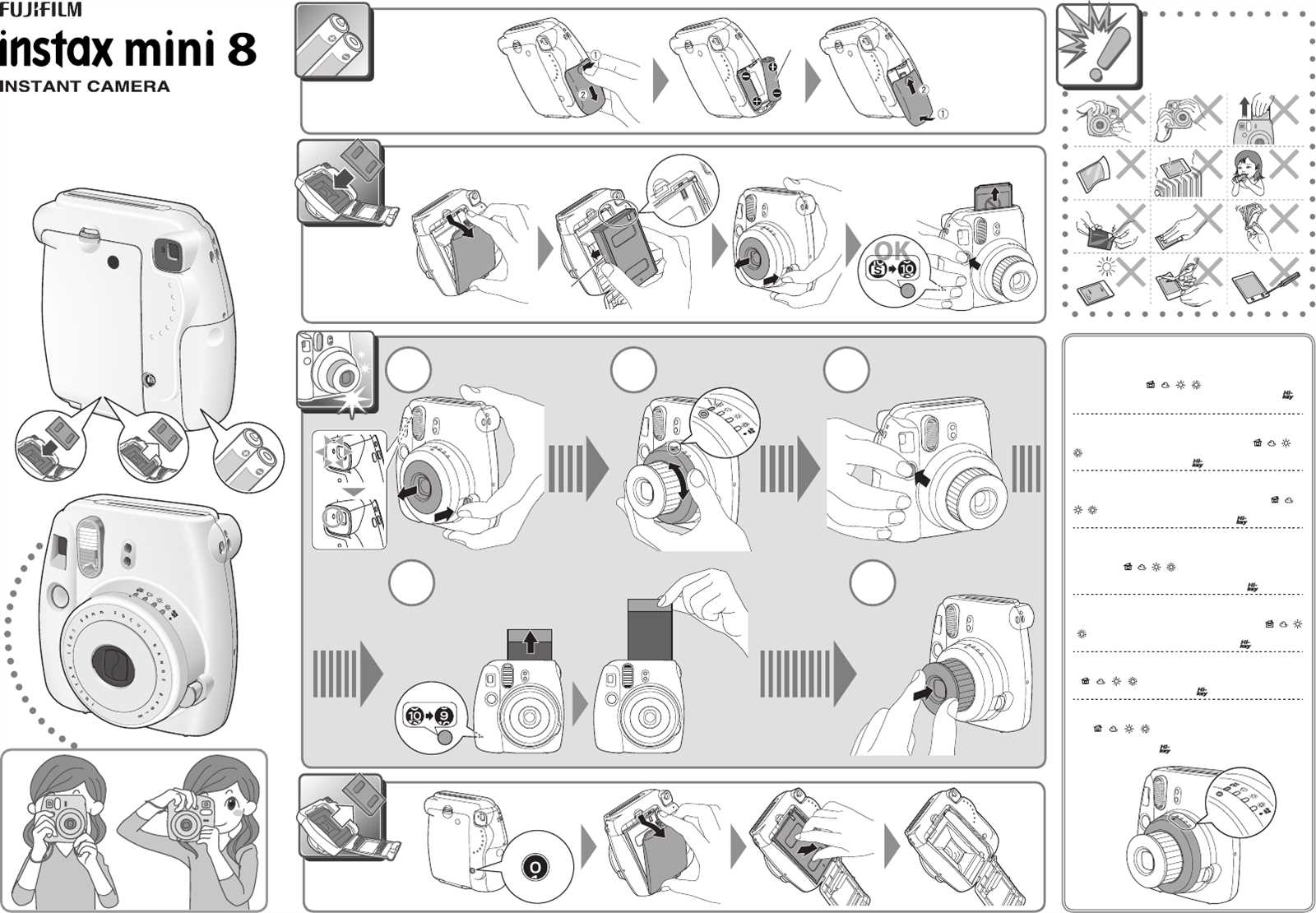 instax mini 8 instruction manual