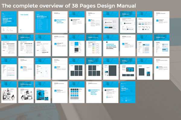 instruction manual design template