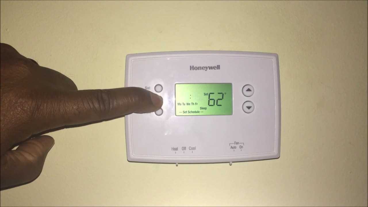 instruction manual for a honeywell thermostat