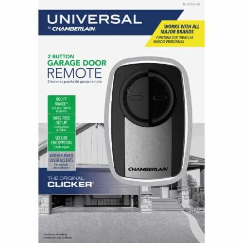 instruction manual for clicker garage door opener