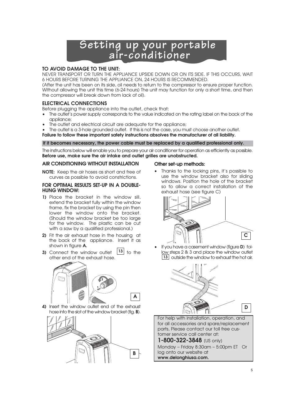instruction manual for delonghi pinguino