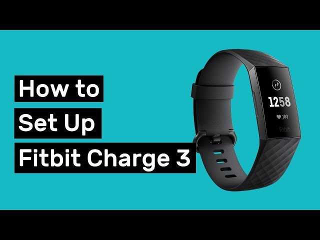 instruction manual for fitbit charge 3