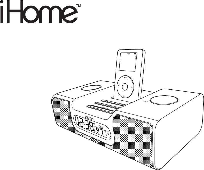 instruction manual for ihome clock radio