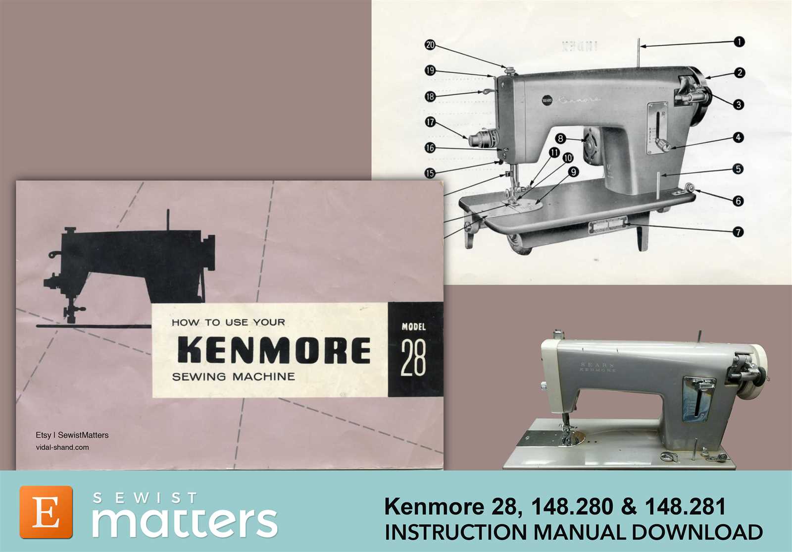 instruction manual for kenmore sewing machine
