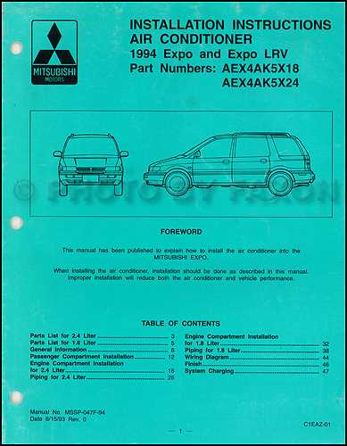 instruction manual for mitsubishi air conditioner