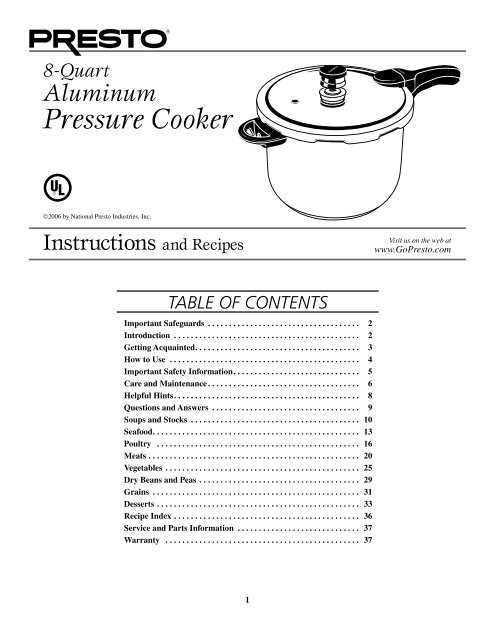 instruction manual for power quick pot