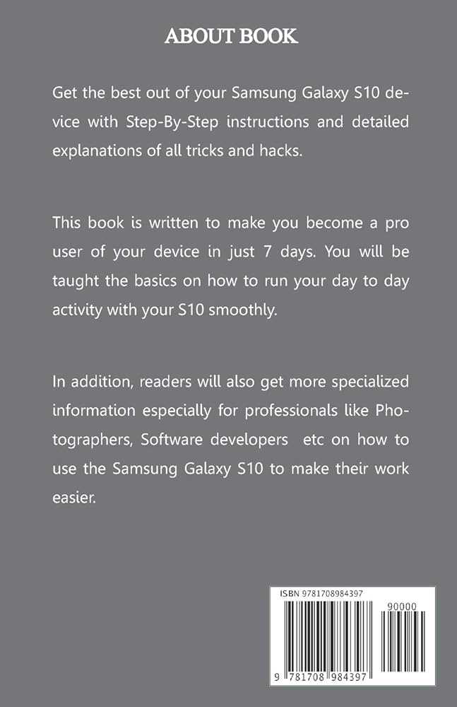 instruction manual for samsung galaxy s10e