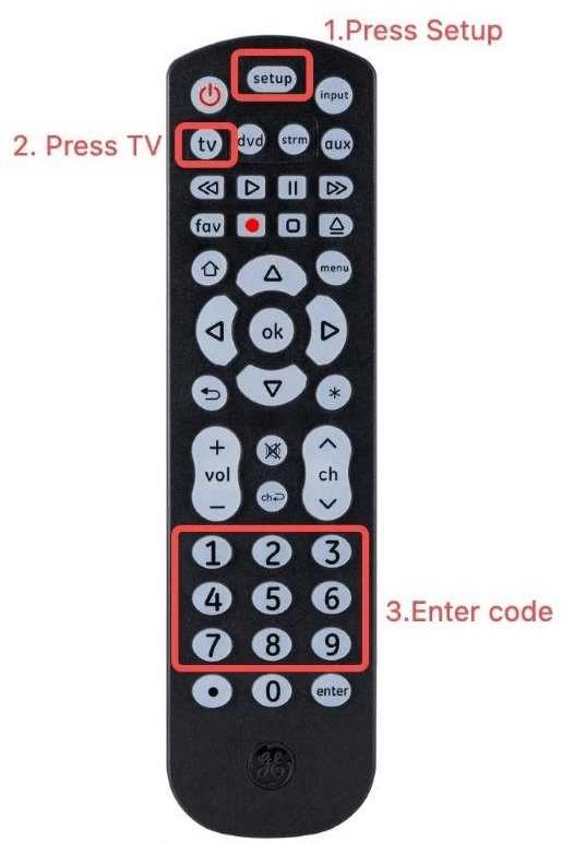 instruction manual ge universal remote codes