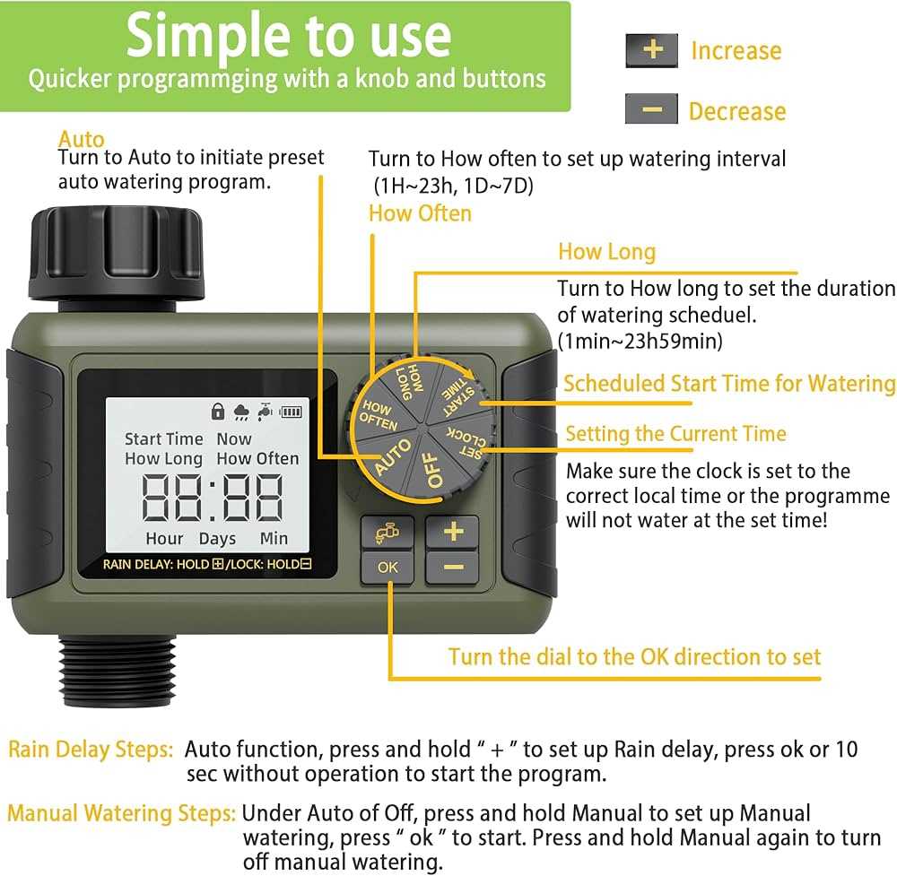 instruction manual irrigation timer