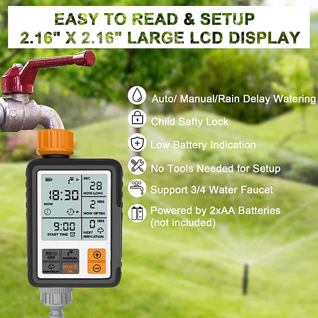 instruction manual irrigation timer