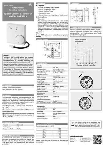 instructions uponor thermostat manual