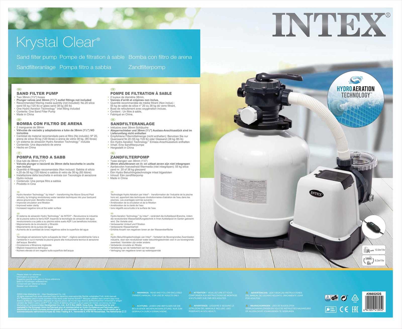 intex sand filter pump instruction manual