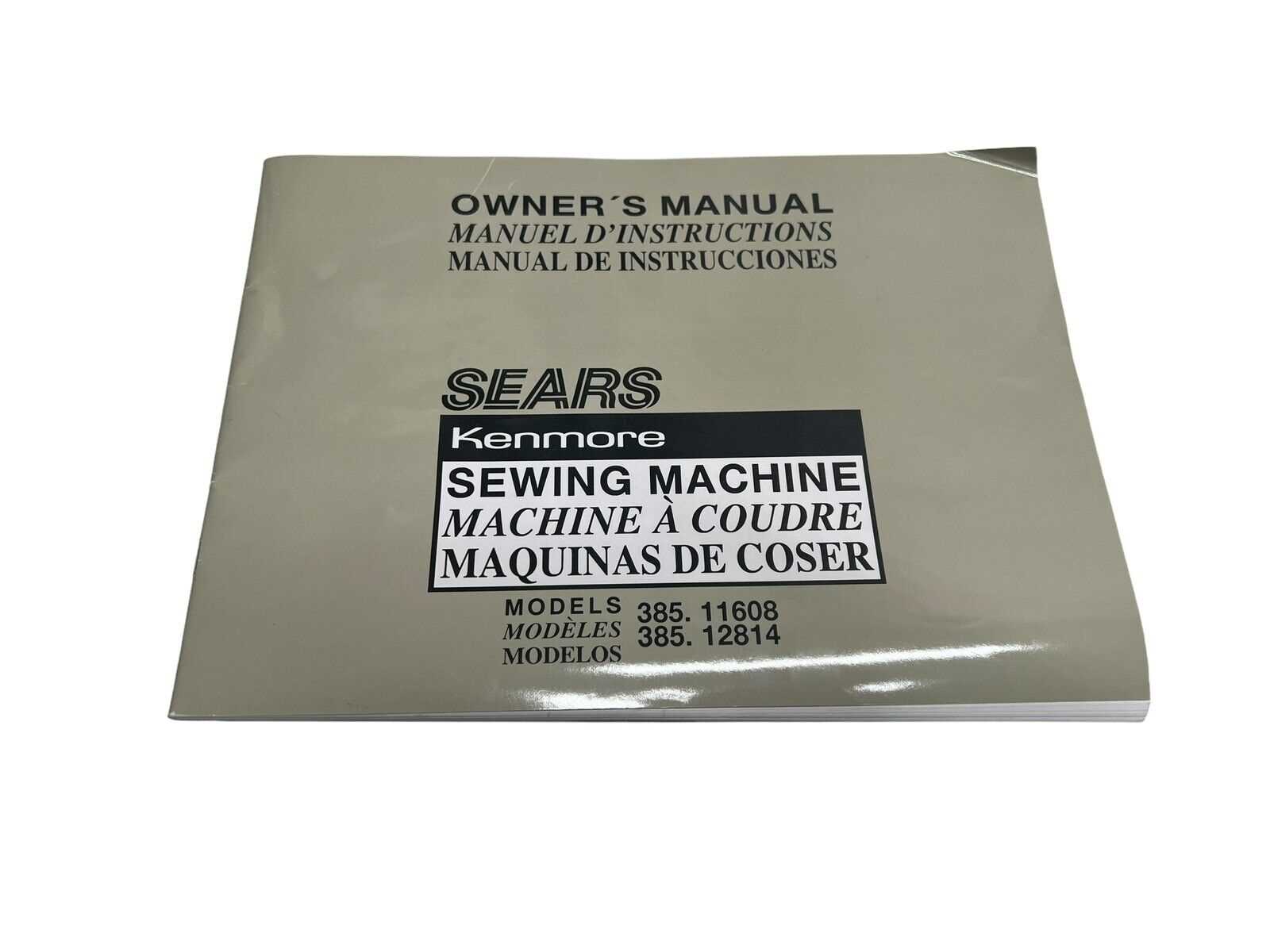 kenmore sewing machine model 385 instruction manual