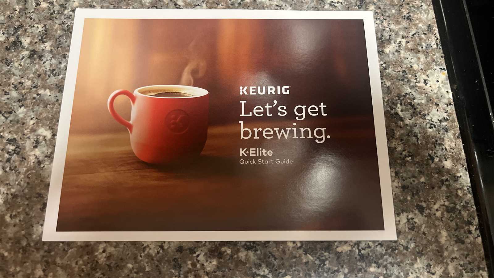 keurig elite instruction manual