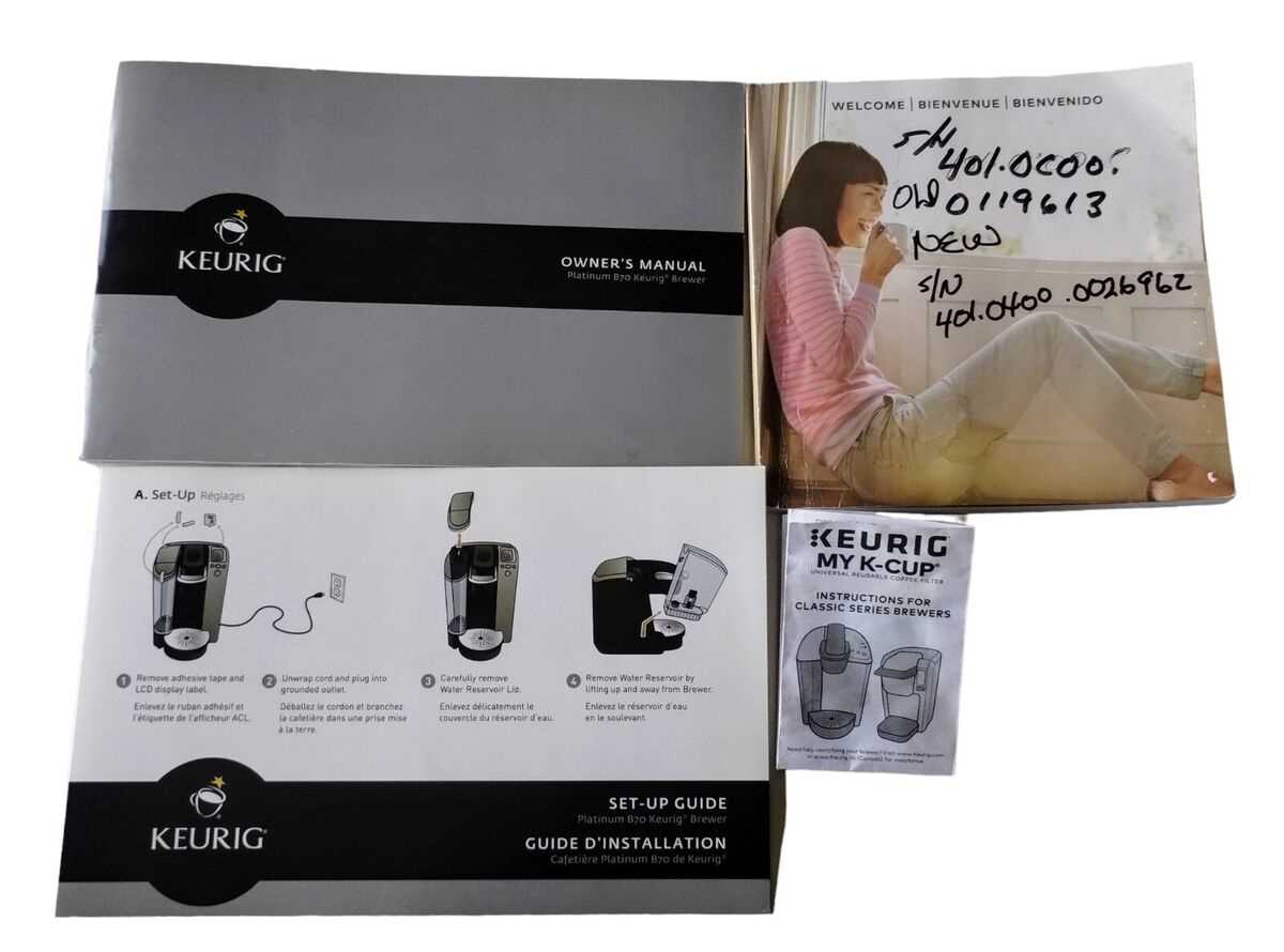 keurig platinum instruction manual