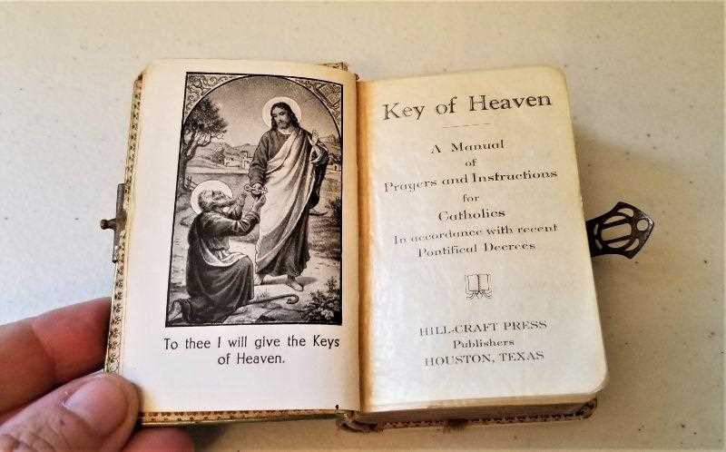 key of heaven a manual of prayers and instructions