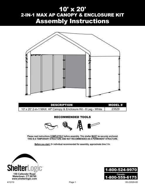 king canopy instruction manual