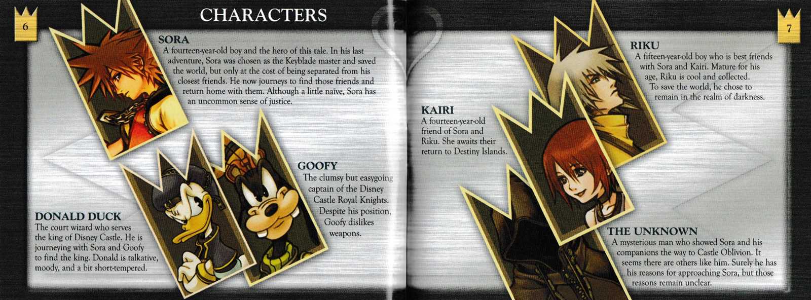 kingdom hearts 1 instruction manual