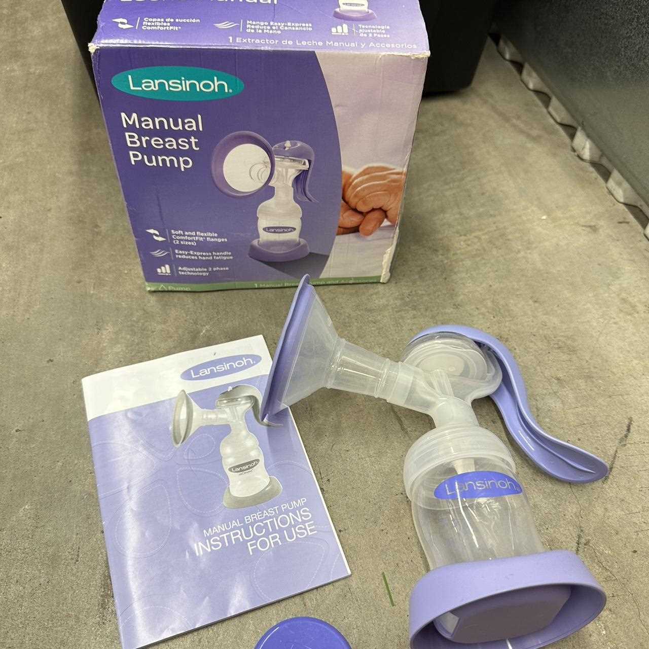 lansinoh manual breast pump instructions