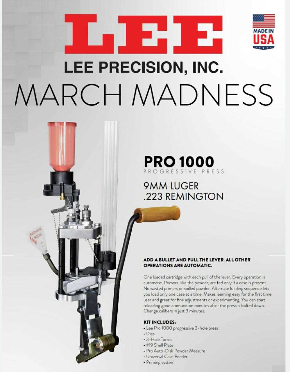 lee pro 1000 instruction manual