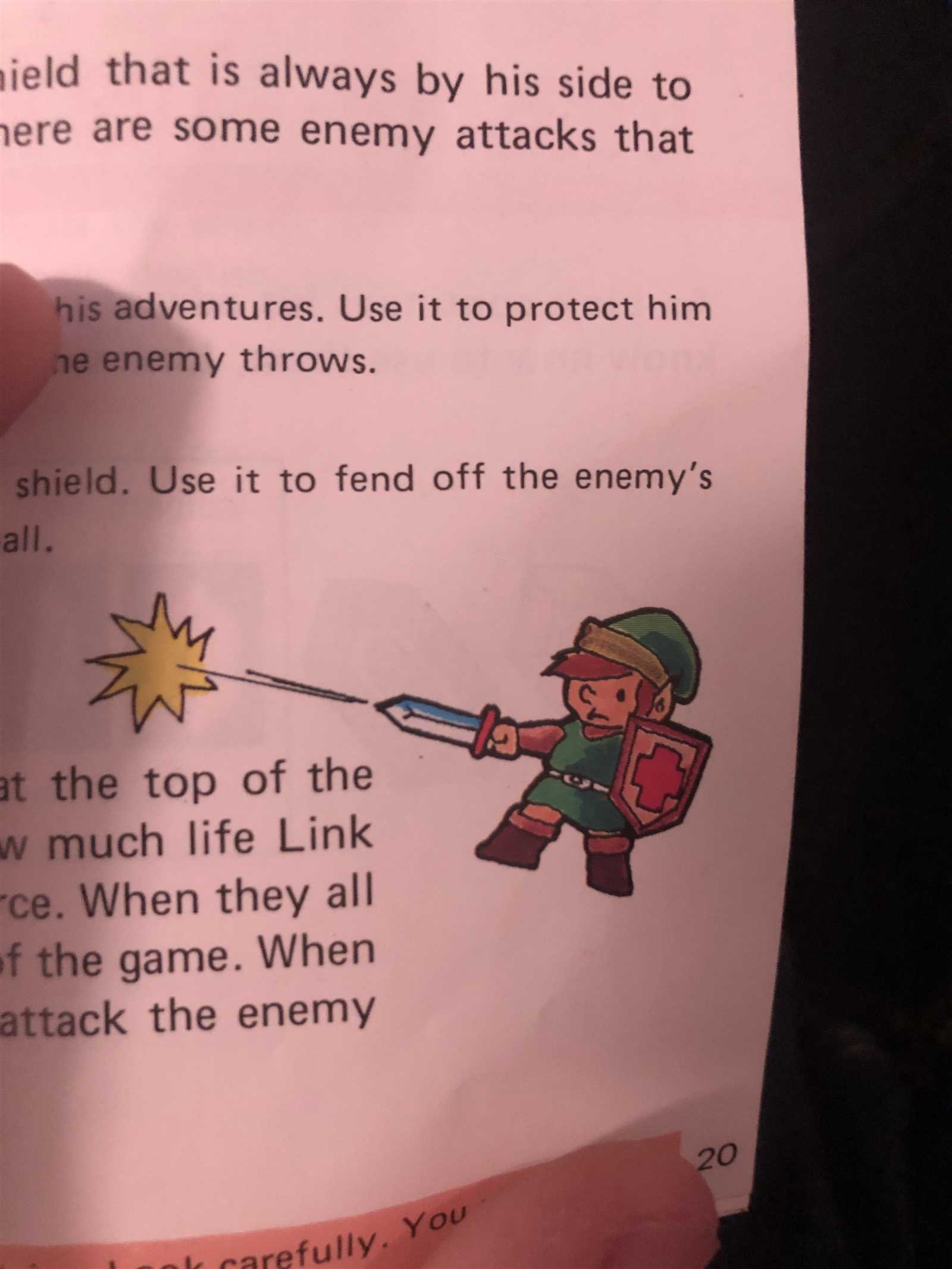 legend of zelda nes instruction manual