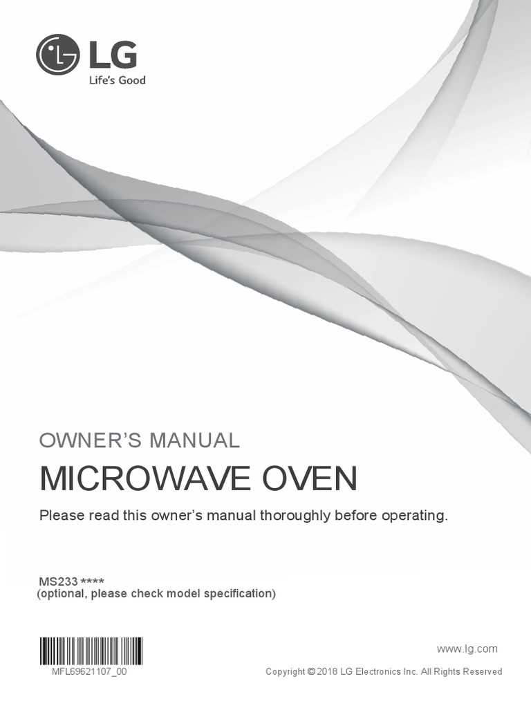 lg microwave instruction manual