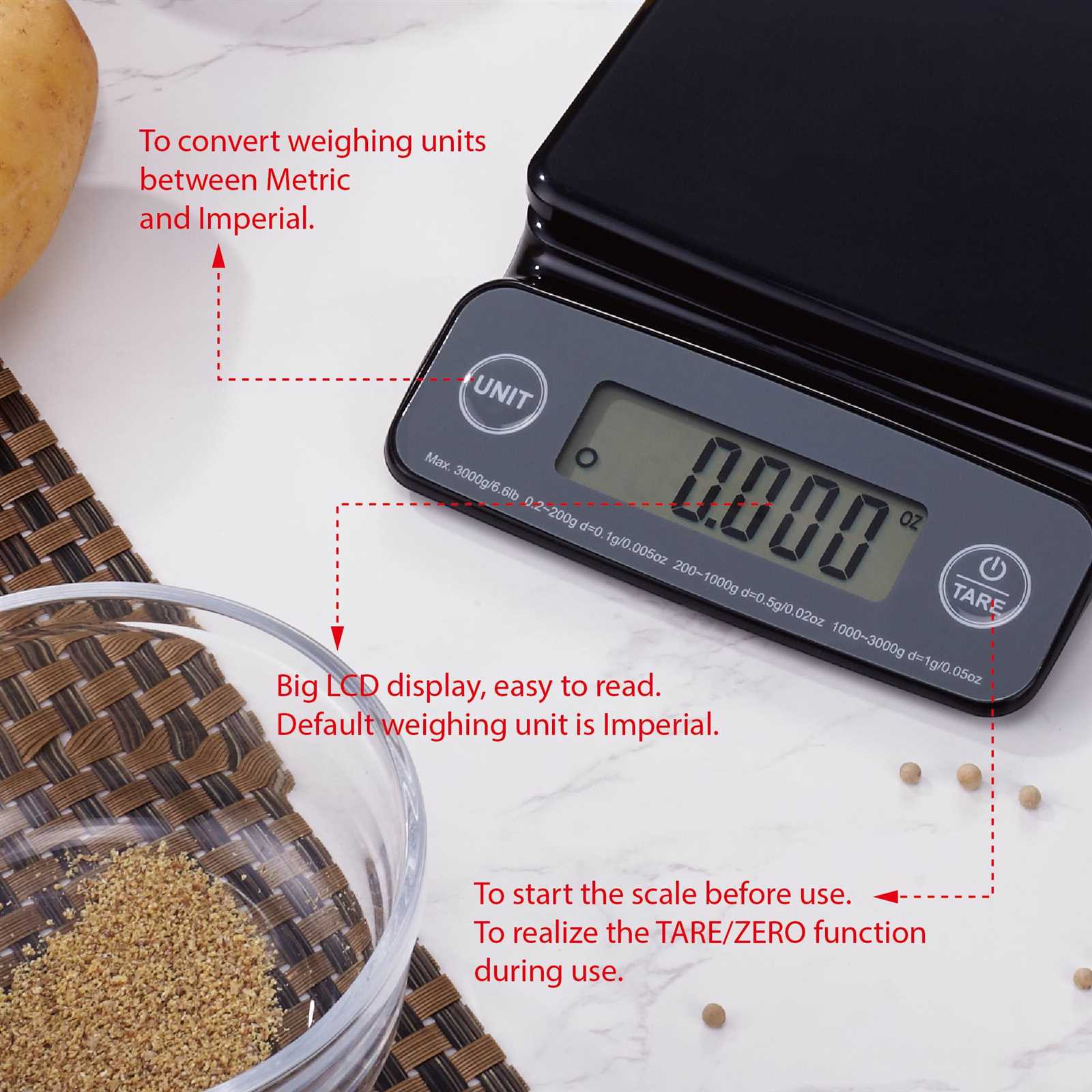 mainstays digital kitchen scale instruction manual