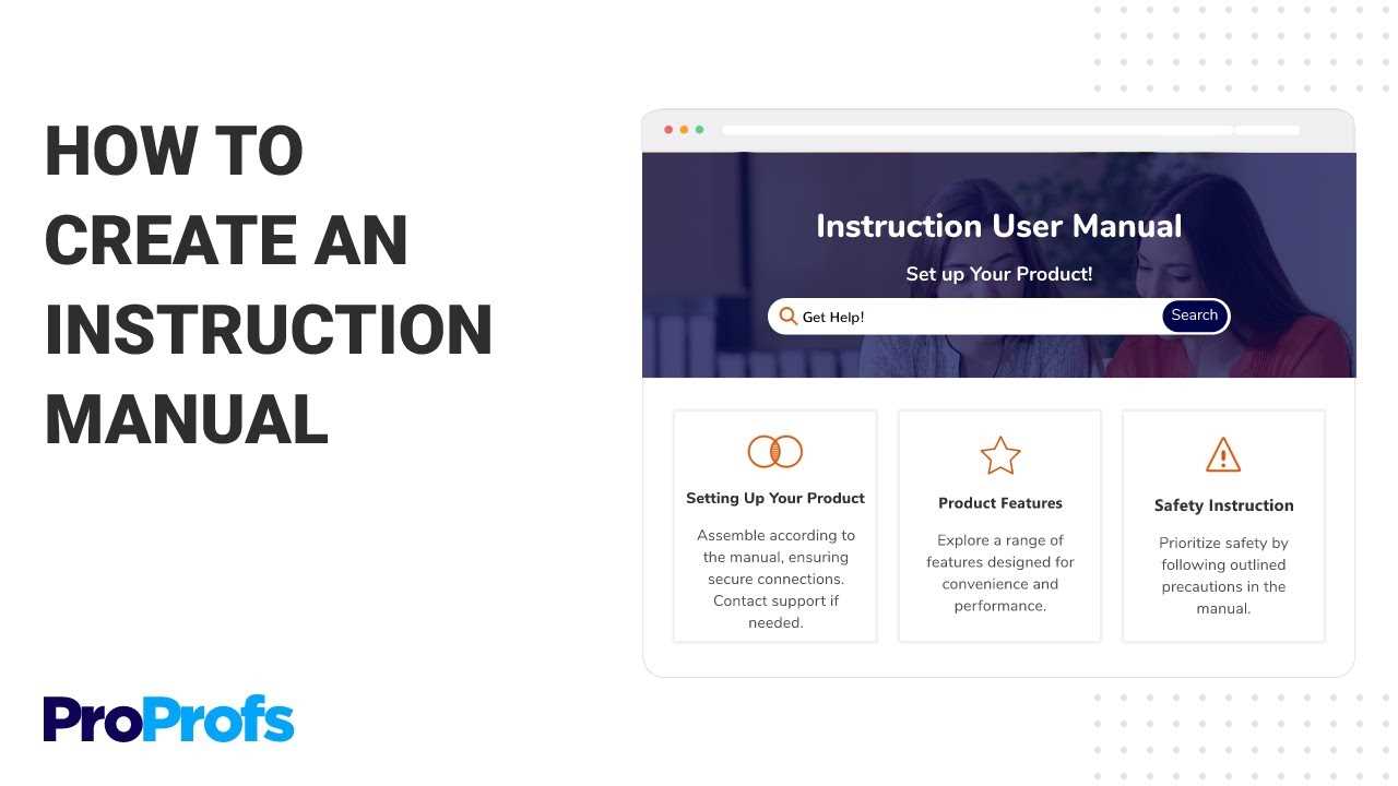 make instruction manual online