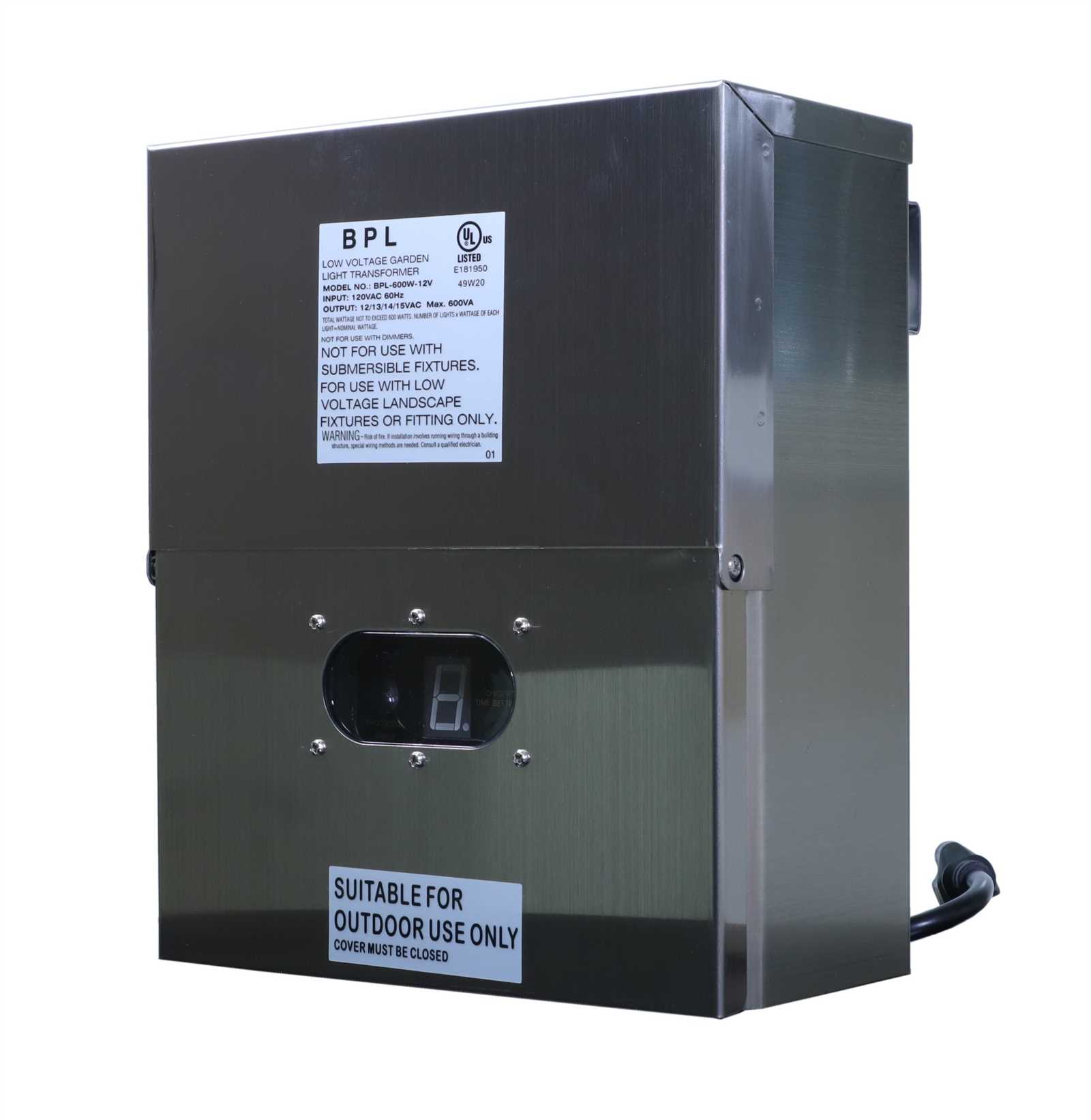 malibu 600 watt transformer instruction manual