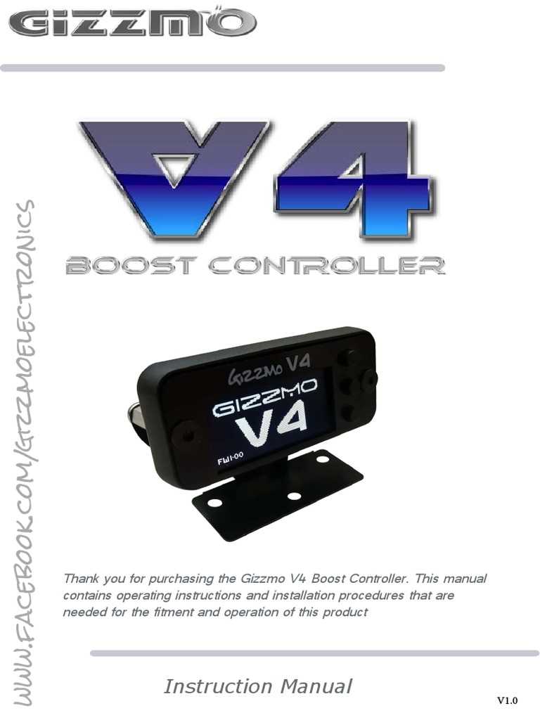 manual boost controller instructions