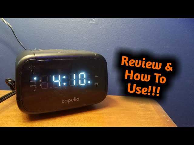 manual capello alarm clock instructions