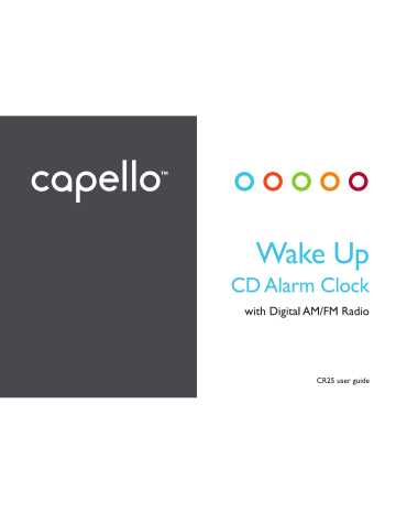 manual capello alarm clock instructions