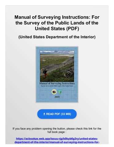 manual of survey instructions 2009