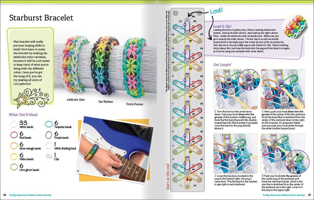 manual step by step rainbow loom instructions printable