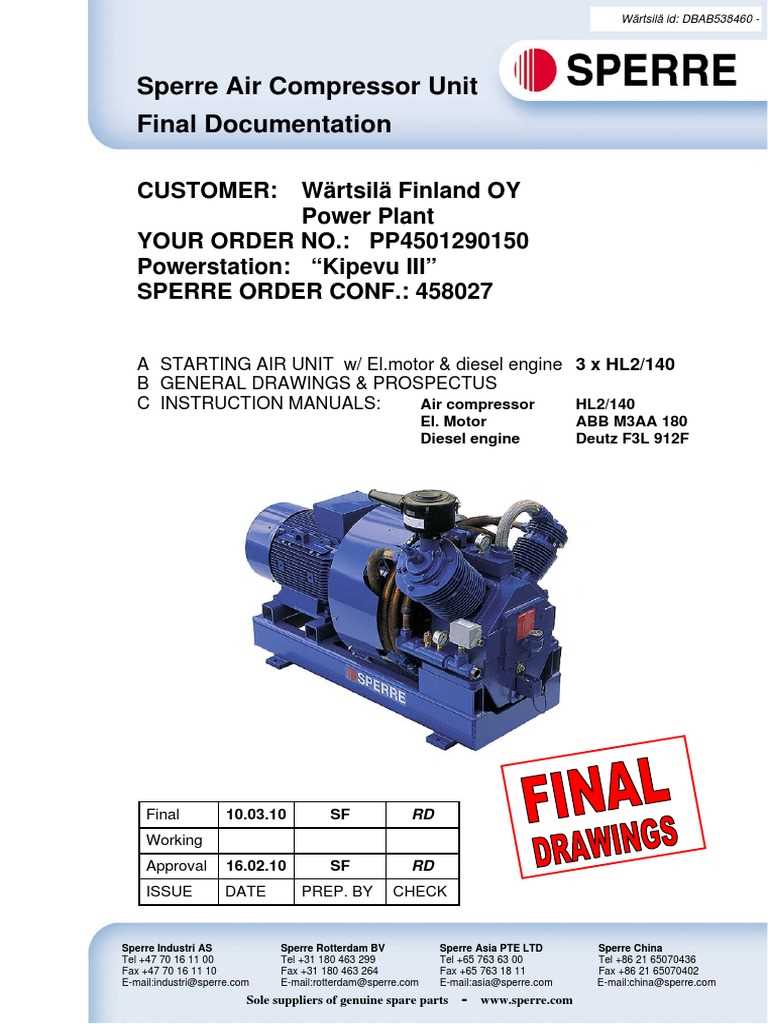 mark compressor instruction manual